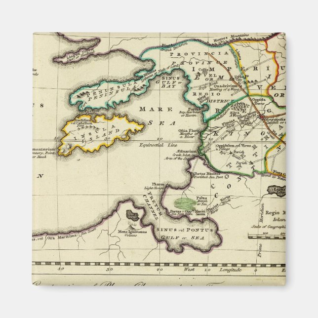 Tabularum geographicarum Probe Weltkarte Magnet (Vorne)