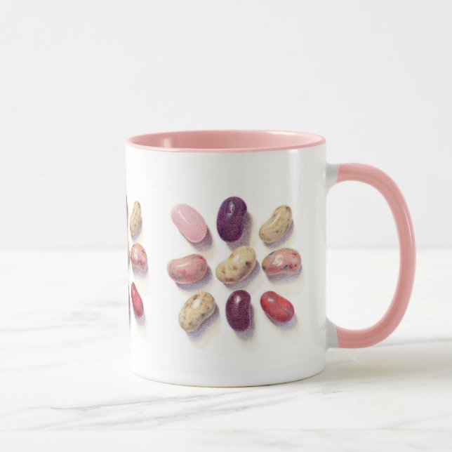 TAC FÜR JELLY BEANS - Rosa Combo-Tasse Tasse (Rechts)