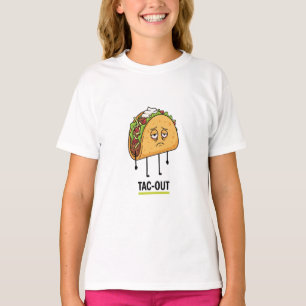 Tac-Out-Stimmung – Lustiger erschöpfter Taco-Wortw T-Shirt