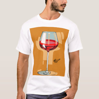taça com vinho tinto T-Shirt