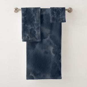 Tache d'aquarelle abstraite bleu marine Élégant et