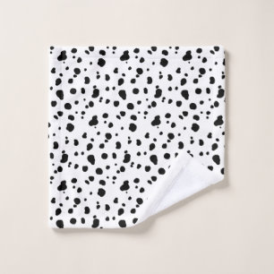 Taches dalmatiennes modernes noires et blanches