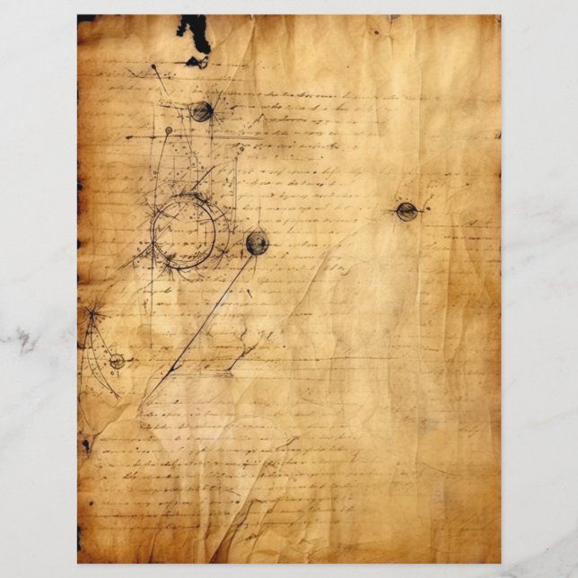 Taches de timbre papier taché de café (Devant)