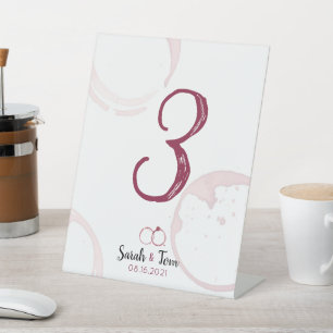 Taches de vin Mariage Tabletop Signes