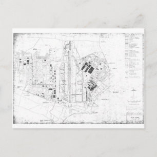 tachikawa air base japan 1945-1977 carte postale