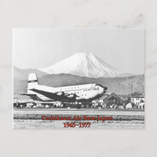 tachikawa air base japan 1945-1977 carte postale