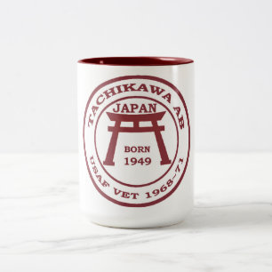 Tachikawa-Flughafen-Tasse U.S.A.F. Zweifarbige Tasse