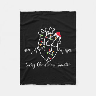 Tachy Christmas Sweater Anatomie Herz Herz Herz Nu Fleecedecke