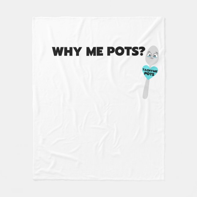 Tachy Me Spoon Bold Print Fleece Blanket (Vorderseite)