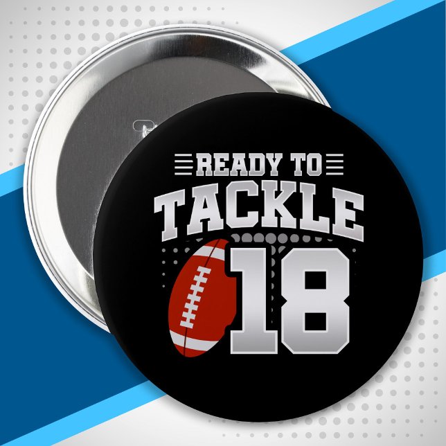 Tackle 18. Geburtstag 18 Jahre Paare Jahrestag Button (Von Creator hochgeladen)