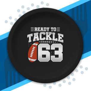 Tackle 63. Geburtstag 63 Jahre Paare Jahrestag Pappteller