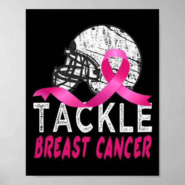 Tackle Breast Cancer Awareness Poster (Vorne)