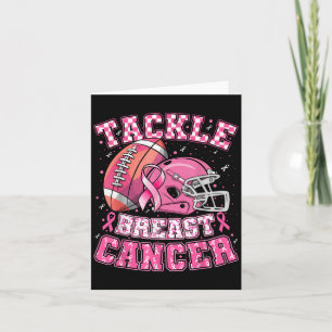 Tackle Brustkrebs-Bewusstsein American Football Mä Karte