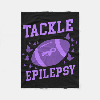 Tackle Epilepsy Fussball Epilepsie-Bewusstsein  Fleecedecke