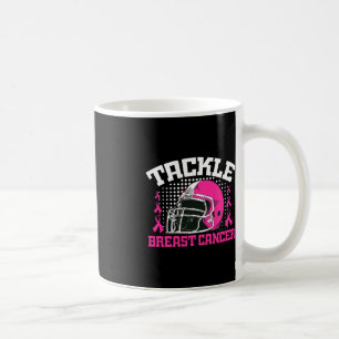 Tackle Football Breast Cancer Awareness Pink Ribbo Kaffeetasse