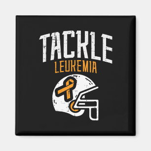 Tackle Leukämie Helm Orange Band Blutkrebs Magnet
