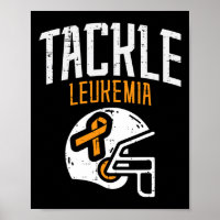 Tackle Leukämie Helm Orange Band Blutkrebs