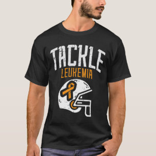 Tackle Leukämie Helm Orange Band Blutkrebs  T-Shirt