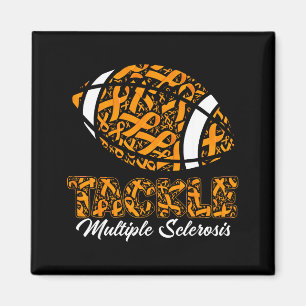 Tackle Multiple Sklerose-Bewusstsein Orange Band Magnet