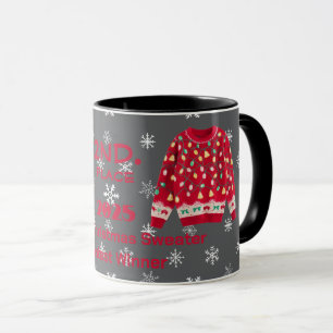 Tacky-Christmas-Pullover 2. Platz Gewinner Contest Tasse