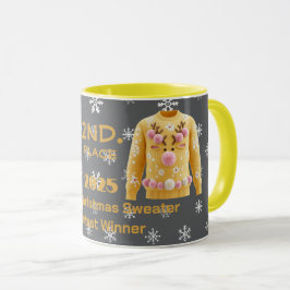 Tacky Christmas Sweater 2nd. Place Contest Winner Tasse