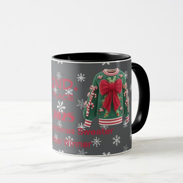 Tacky Christmas Sweater 2nd. Place Contest Winner  Tasse (VorderseiteRechts)
