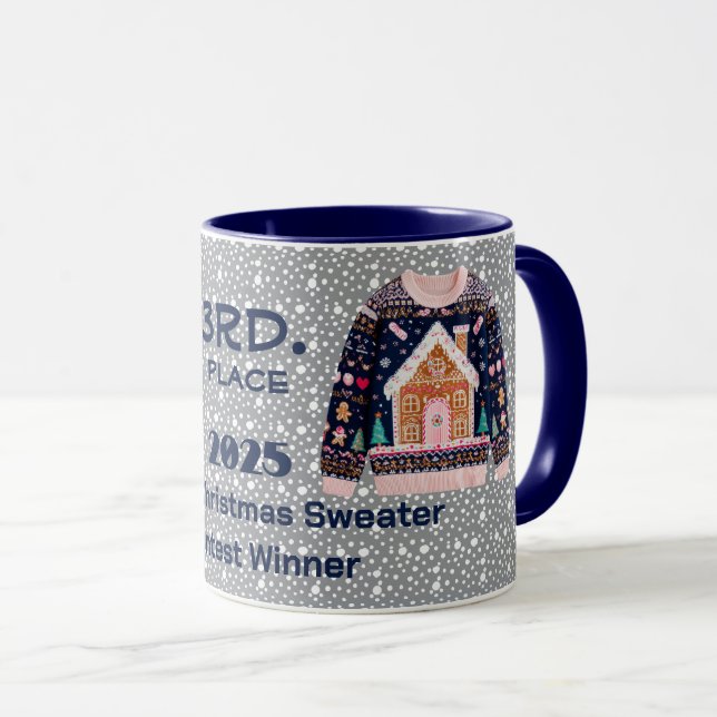 Tacky Christmas Sweater 3rd. Place Contest Winner  Tasse (VorderseiteRechts)