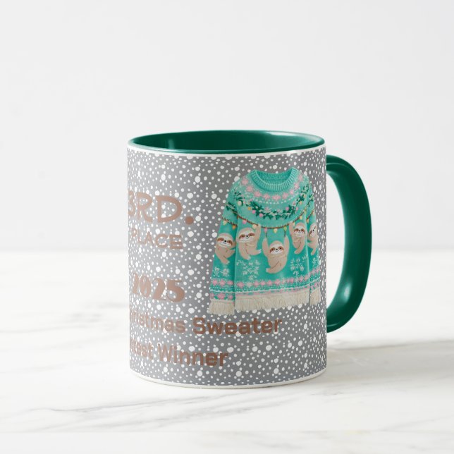 Tacky Christmas Sweater 3rd. Place Contest Winner  Tasse (VorderseiteRechts)