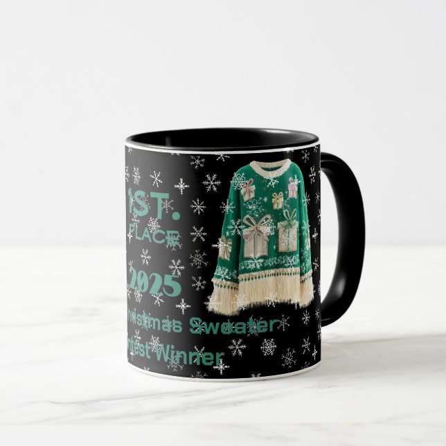 Tacky Christmas Sweater Contest Winner Mug Tasse (VorderseiteRechts)