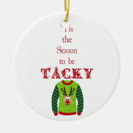 Tacky Christmas Sweater Ornament