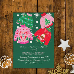 Tacky Sweater Weihnachten Firmenveranstaltung B Einladung