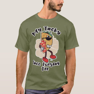 Tacky Taco Lustige Cartoon-Kunst Essen Spaß T-Shirt