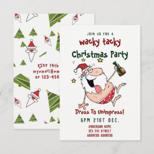 TACKY Weihnachtsfeier Party Einladung Funny BETRUN