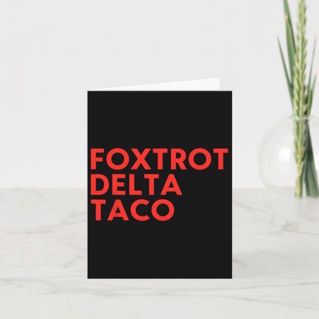 Taco16 Karte (Vorderseite)