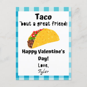 Taco à propos d'un grand ami Carte Saint Valentin