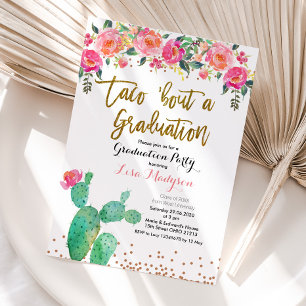 Taco à propos d'une carte d'Invitation du Parti de