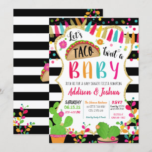 Taco à propos d'une invitation Baby shower