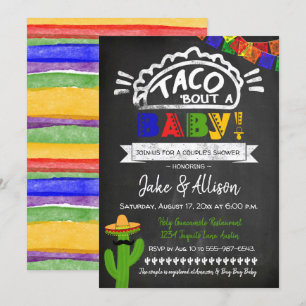 Taco Baby Dusche für Paare Einladung
