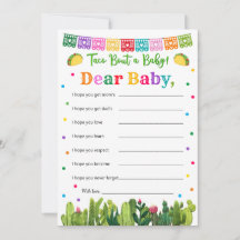 Taco Baby Dusche Wünsche für Baby, Taco Bout
