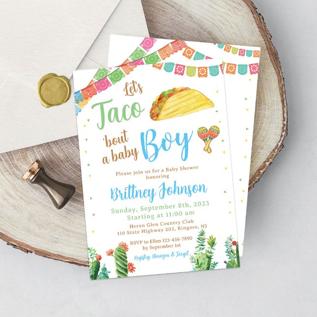 Taco Baby Shower Einladung Boy Fiesta Mexican (Von Creator hochgeladen)