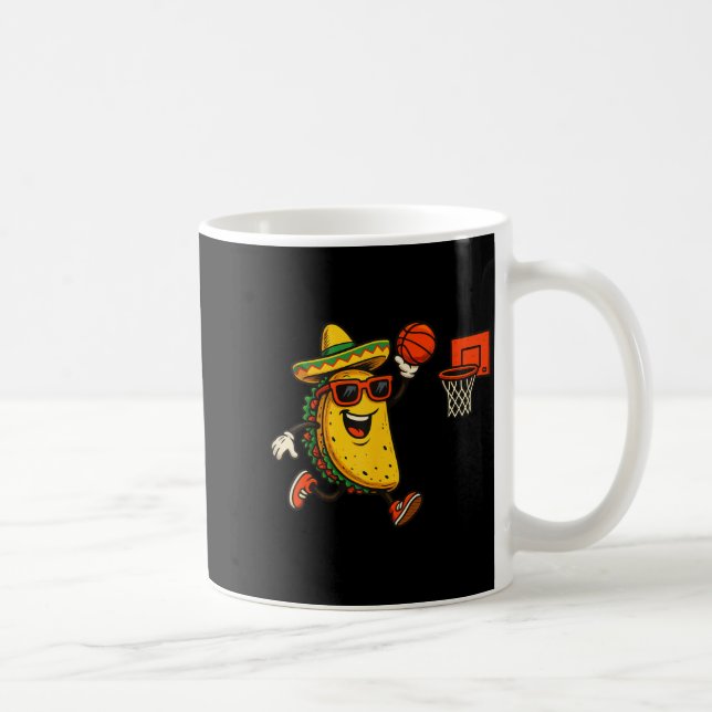 Taco Basketball Cinco de Mayo  Kaffeetasse (Rechts)