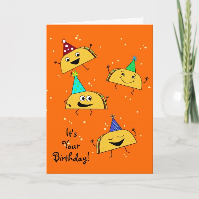 Taco Birthday Card Karte (Vorderseite)