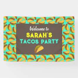 Taco Birthday Party Willkommensunterschrift Banner
