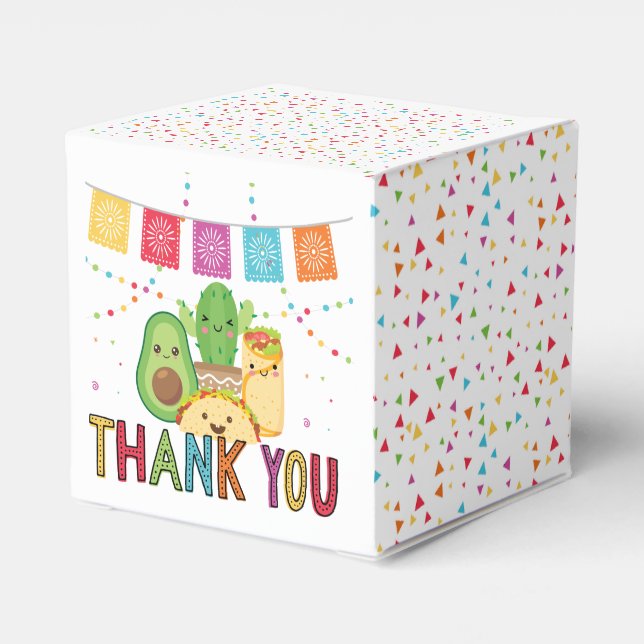 Taco Bout A Baby Danke Geschenkschachtel (Rückseite)