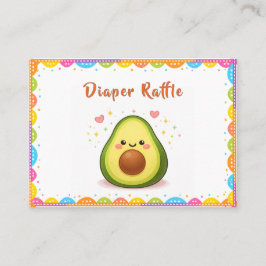 Taco bout a Baby Diaper Raffle Visitenkarte