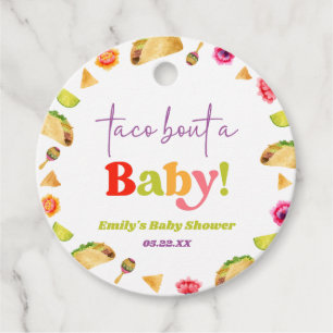 Taco Bout A Baby! Fiesta Baby Shower Geschenkanhänger