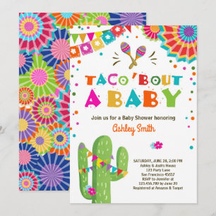 Taco Bout a Baby Fiesta Baby shower invitation