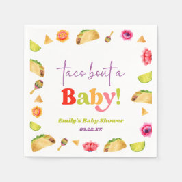 Taco Bout A Baby! Fiesta Baby Shower Serviette