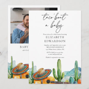 Taco Bout A Baby Fiesta Foto Babydusche Einladung