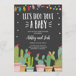 Taco Bout a Baby Fiesta Invitation à la douche